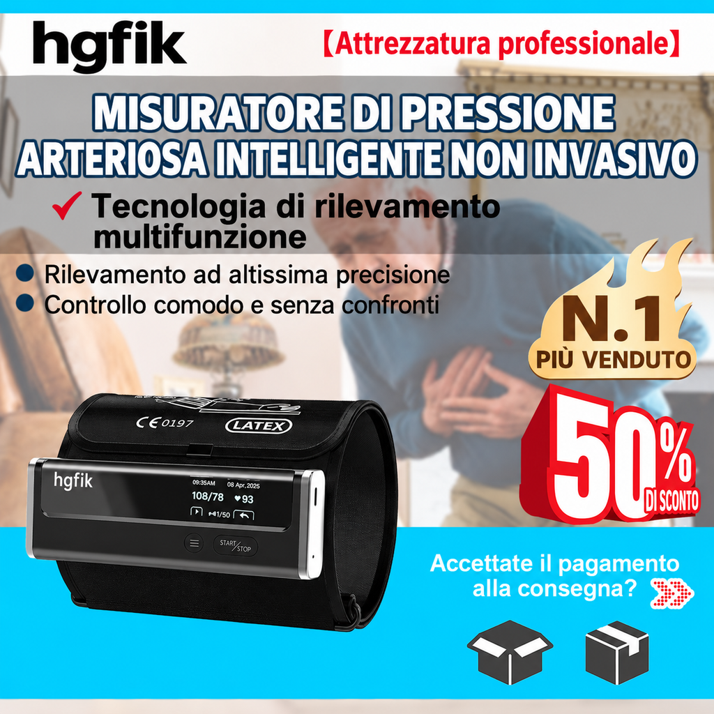 Misuratore di pressione smart 12 in 1 non invasivo con monitoraggio avanzato